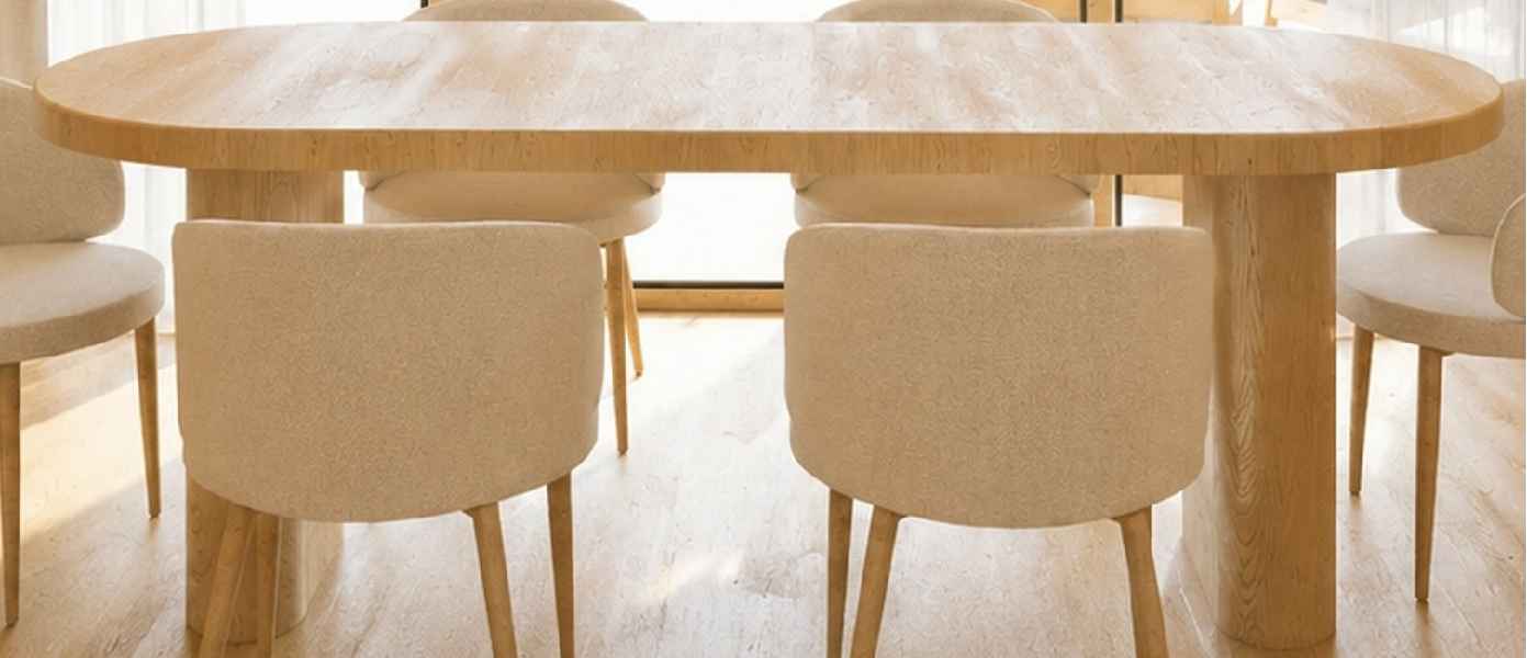 Dining table — reference photograph from furniture schedule A10 FD-04