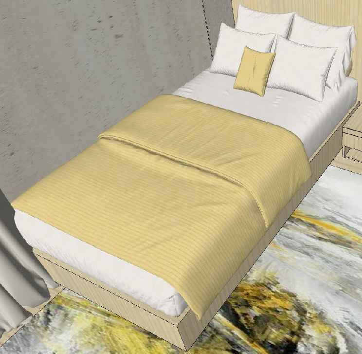 Bed (maid's) — reference photograph from furniture schedule A11 FD-15