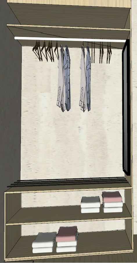 Wardrobe (maid's) — reference photograph from furniture schedule A11 FD-16